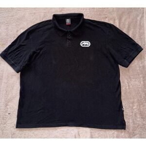 Ecko Unltd Polo Shirt Mens Black Short Sleeve Casual Everyday Logo Sz‎ 4XB